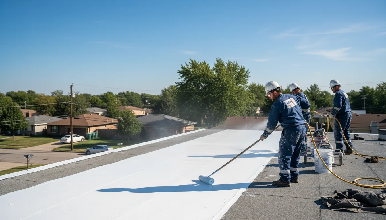 Commercial roof coating in Benavides, TX near me